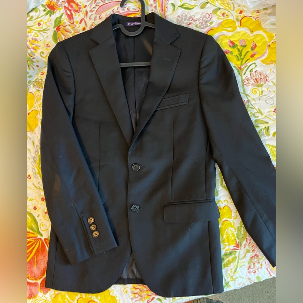 NWOT Baggio Fine Italian Wool Purple Label Boy’s Suit Jacket